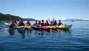 kayaking students 